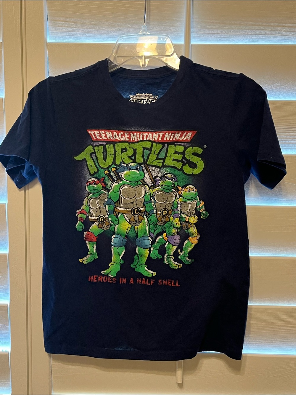 Teenage Mutant Ninja Turtles Boys' Navy Short Sleeve Tee